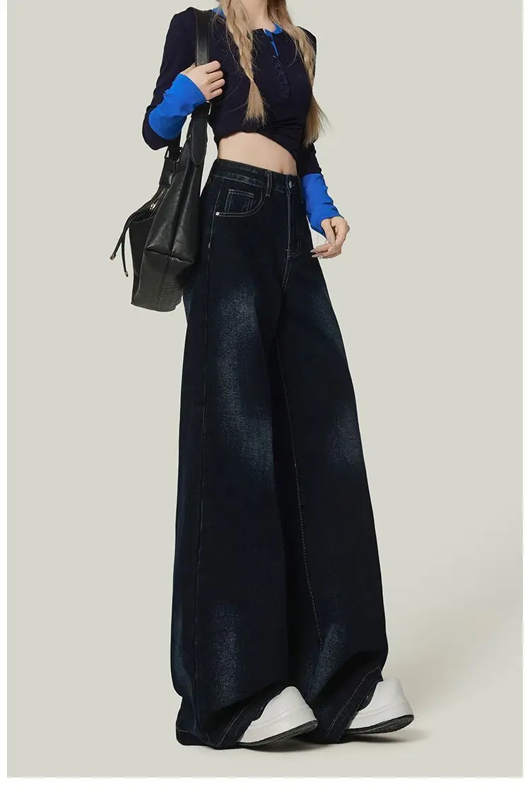 Pantalones de pierna ancha hasta mujer otoño satén elástico profesional forro de pana bordado tejido Jacquard a cuadros cuadros señora OL