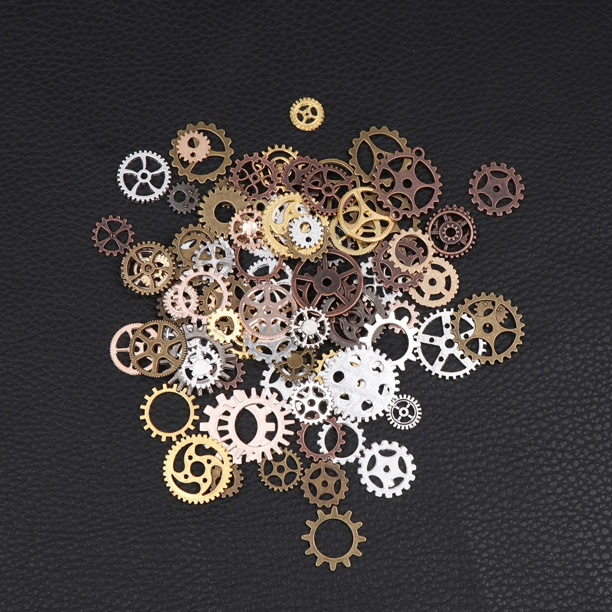 

Alloy Steampunk Cogs 9 Mixed Colors Retro DIY Handmade Jewelry Accessories Tooth Metal Wheels for Craft Pendant