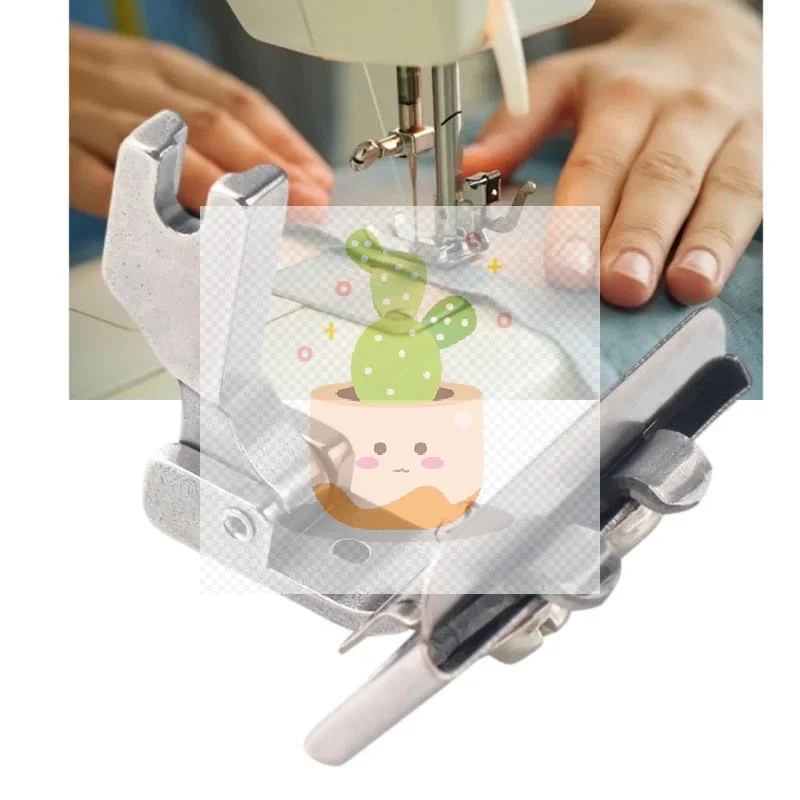 1Pcs S10A Links Rechts Einstellbare Spitze Band Guide Nähfuß, für Verbinden Spitze Elastische Gurtband Industrielle Nähmaschine Teile