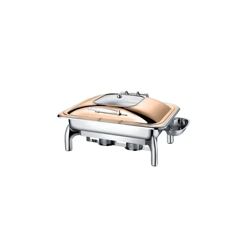 Stainless Steel Rectangular Hydraulic Hot Pot Warmer for Hotel Buffet Food Service Commercial Grade Heating Equipment 6