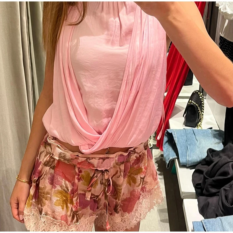 High Street Mint Green Velvet Shorts With Patchwork Lace Trim Paneled Elastic Waist Trousers Women Chic Edgy 2026 Summer Outfits
