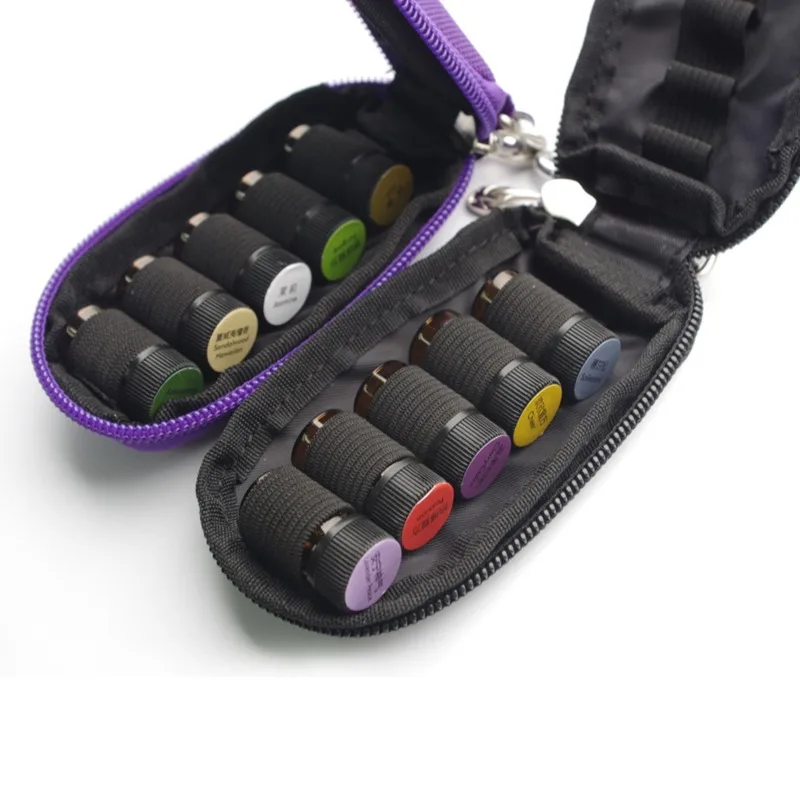 6/10 Slot Bottle Case Protect 5/10ML Rollers borsa per la conservazione della bottiglia di olio essenziale Organizer per il trasporto da viaggio