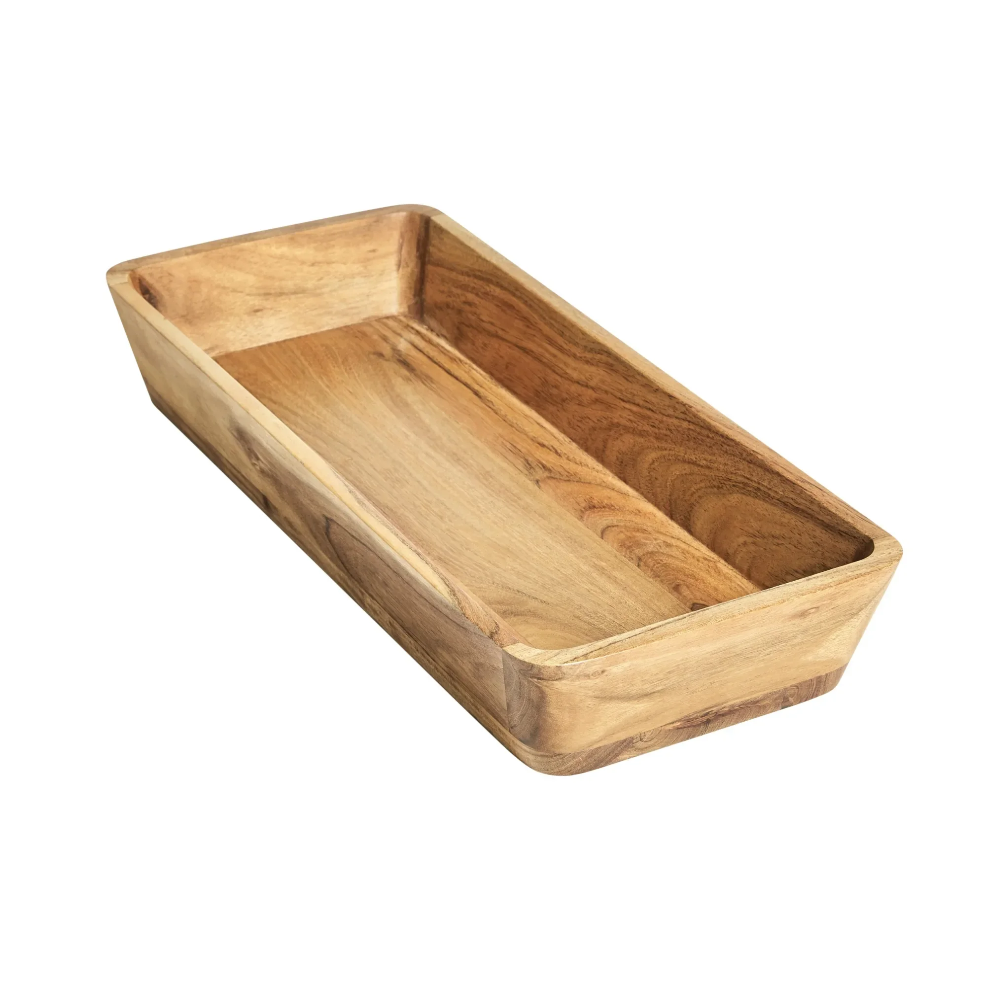 

Acacia wood oval dining bowl, suitable for daily use, moisture-proof and durable