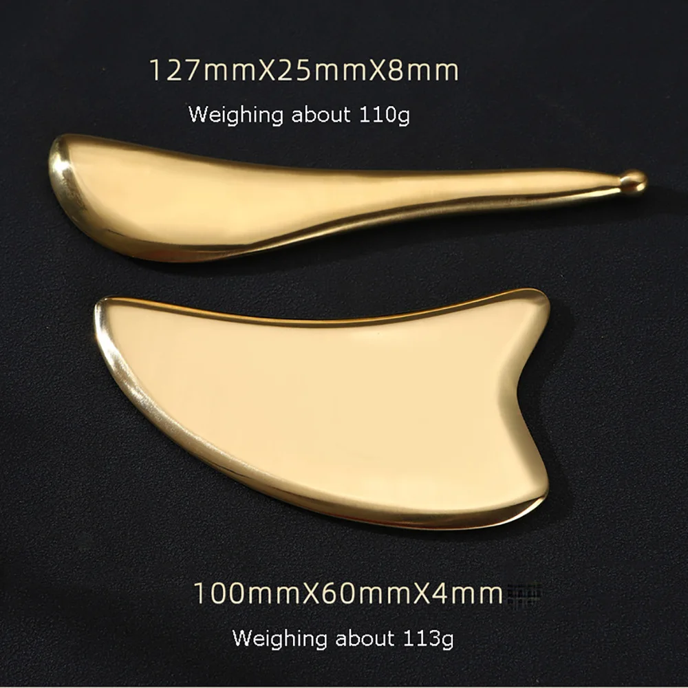 Household Scalp Universal Massage Comb Mammary Scraping Comb Body Massage Tool Copper Guasha Plate Pure Brass