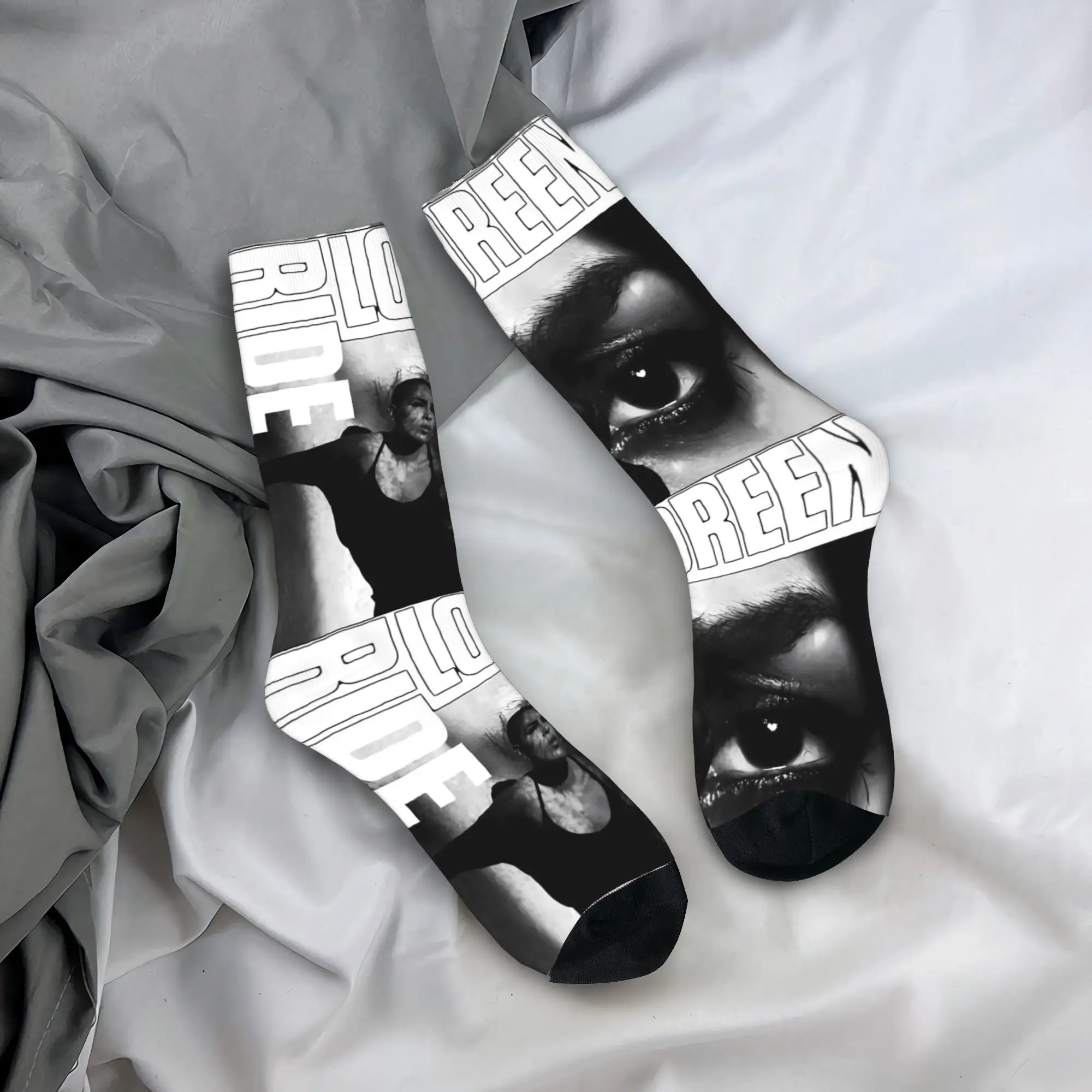 

Loreen Eurovisions 2025 png Socks Funny Stockings Men Warm Soft Running Sports Socks Autumn Graphic Anti Slip Socks