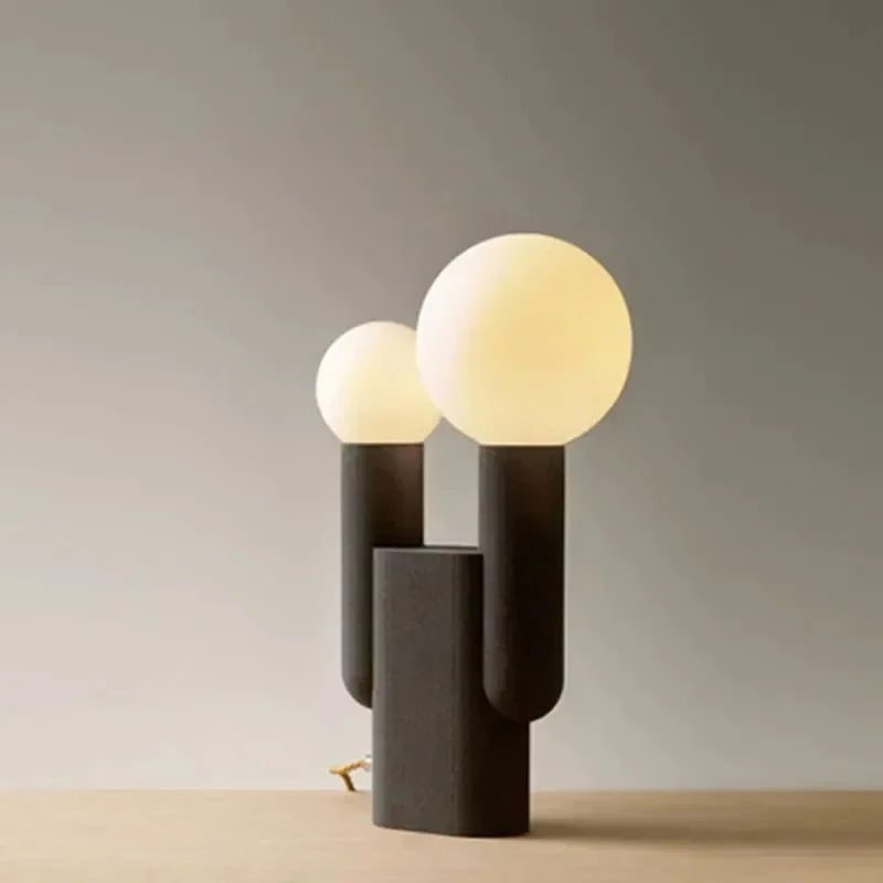 Modern Minimalist Black Double Headed Desk Lamp Bedroom Bedside Lamp Creative Designer Nordic Homestay Model Room Home Lighting