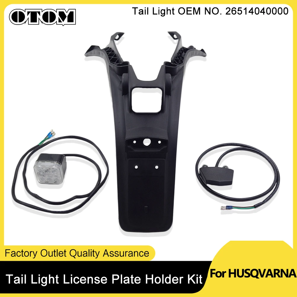 

Motorcycle Rear Fender License Plate Bracket Holder W/ LED Taillight Brake Lamp For HUSQVARNA FE TE TX 125 250 350 450 2017-2019
