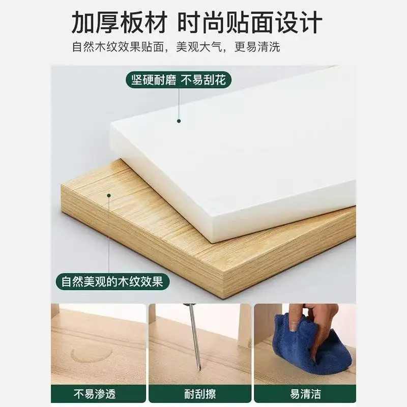 Solid wood household bedroom simple assembly small apartment single wardrobe rental room