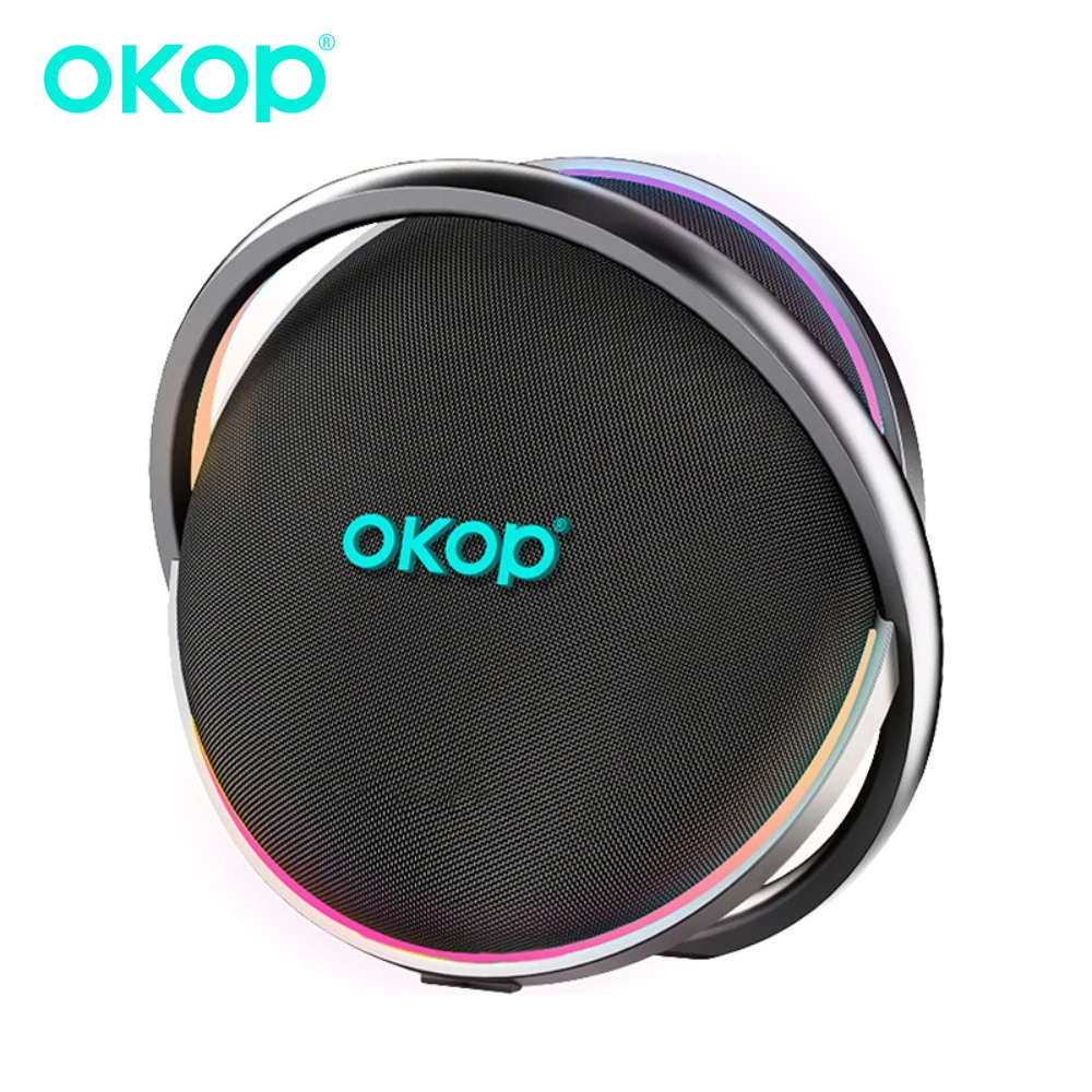 OKOP Bluetooth Speaker 120W High-power Subwoofer RGB Ambient Light Outdoor Long-lasting Battery Life Subwoofer Caixa De Som범블비헬맷