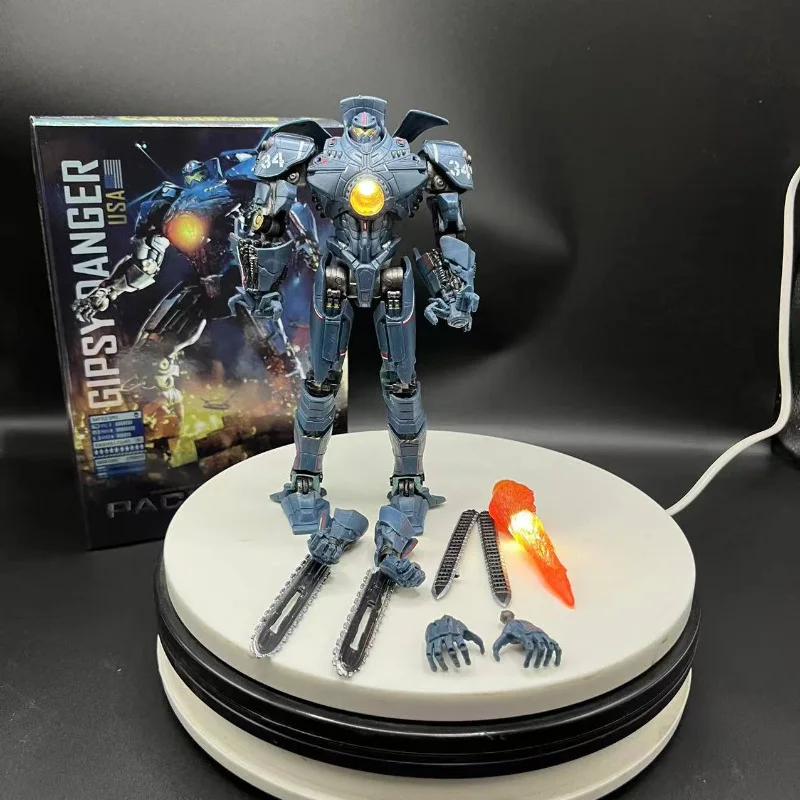 

Pacific Rim Gipsy Avenger 2nd Gen Light Mecha Ultra Articulated Action Figure LED Glowing Robot Desktop Ornament Movie Collectib