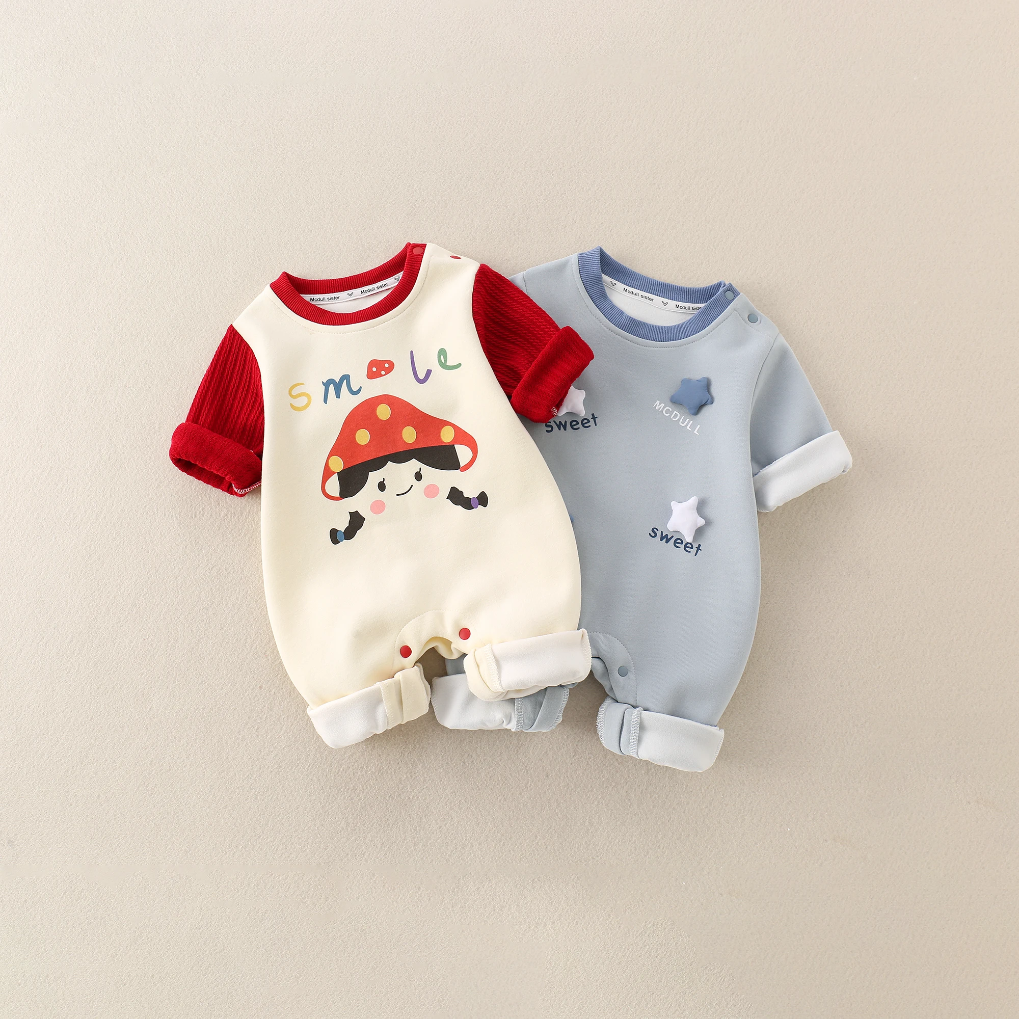 

Весенний комбинезон для новорожденных, однослойный, с милым мультяшным принтом, унисекс, свежая коллекция, боди для мальчиков и девочек