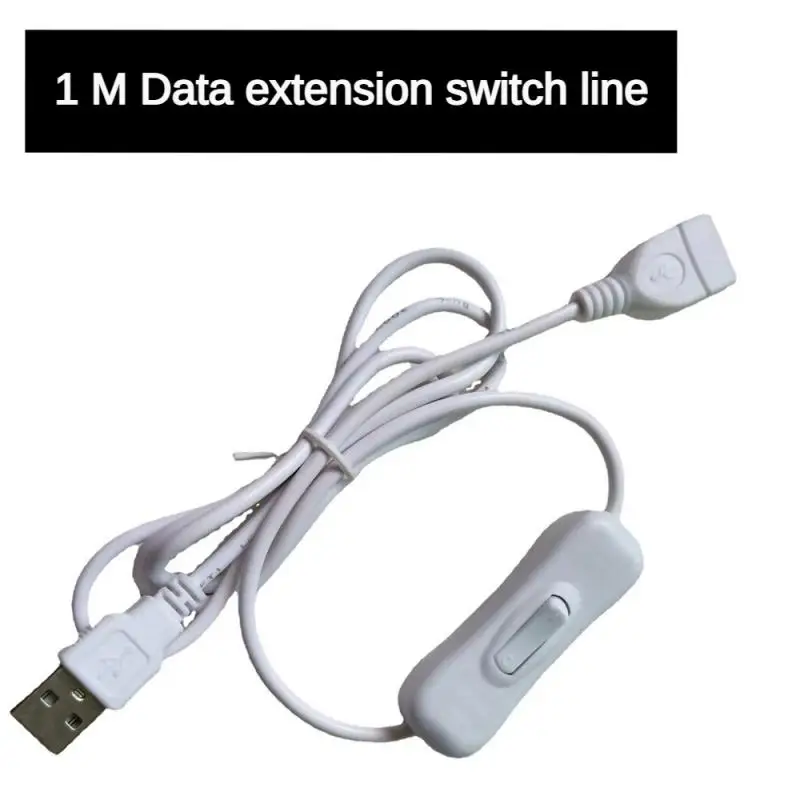 Cabo de extensão USB com interruptor, macho para Master Data, Four Core Data Transmission, 1 m