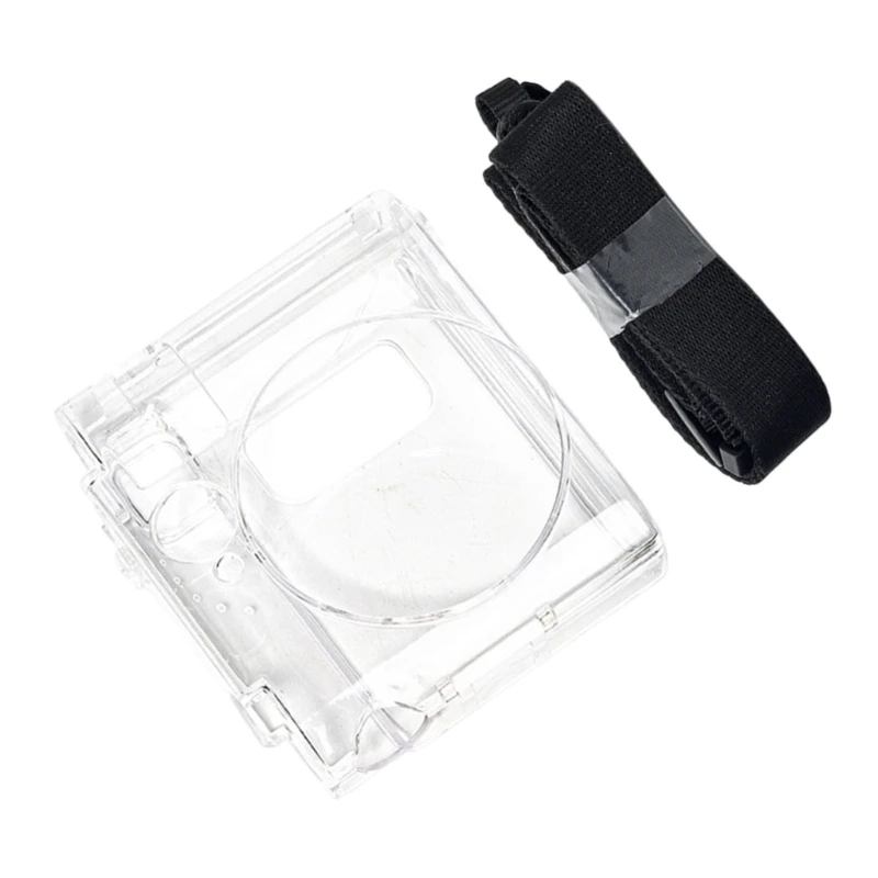 Transparent Camera Protector PC Case Carrying Bag For instax mini 99 Instant Camera with Photo Storage and Straps