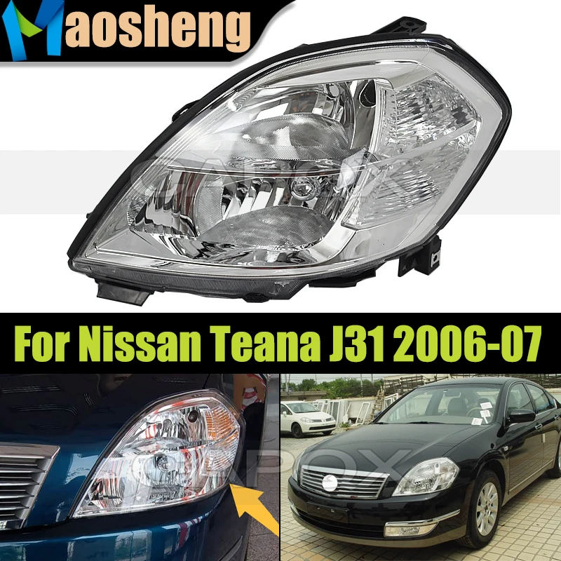 

Front Headlight Head Light Whitout HID For Nissan Teana J31 2006-2007 Headlamp Driver Light