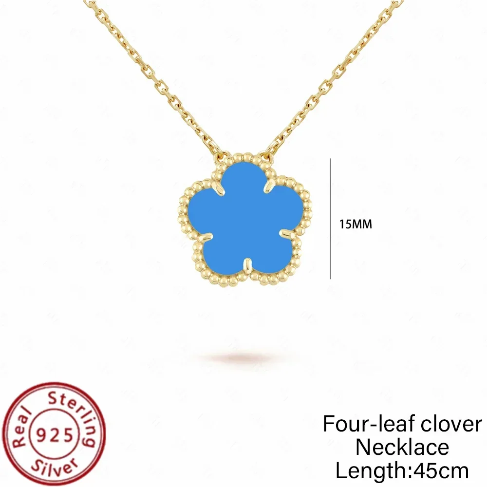 Affordable Luxury: S925 Silver VCA Clover Pendant Necklace