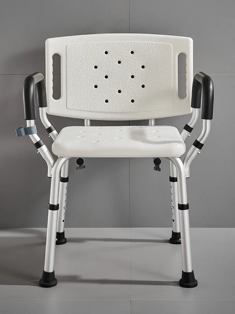 

Aesthetic Bath chair free punch hole, elderly pregnant woman toilet shower chair bath stool non-slip