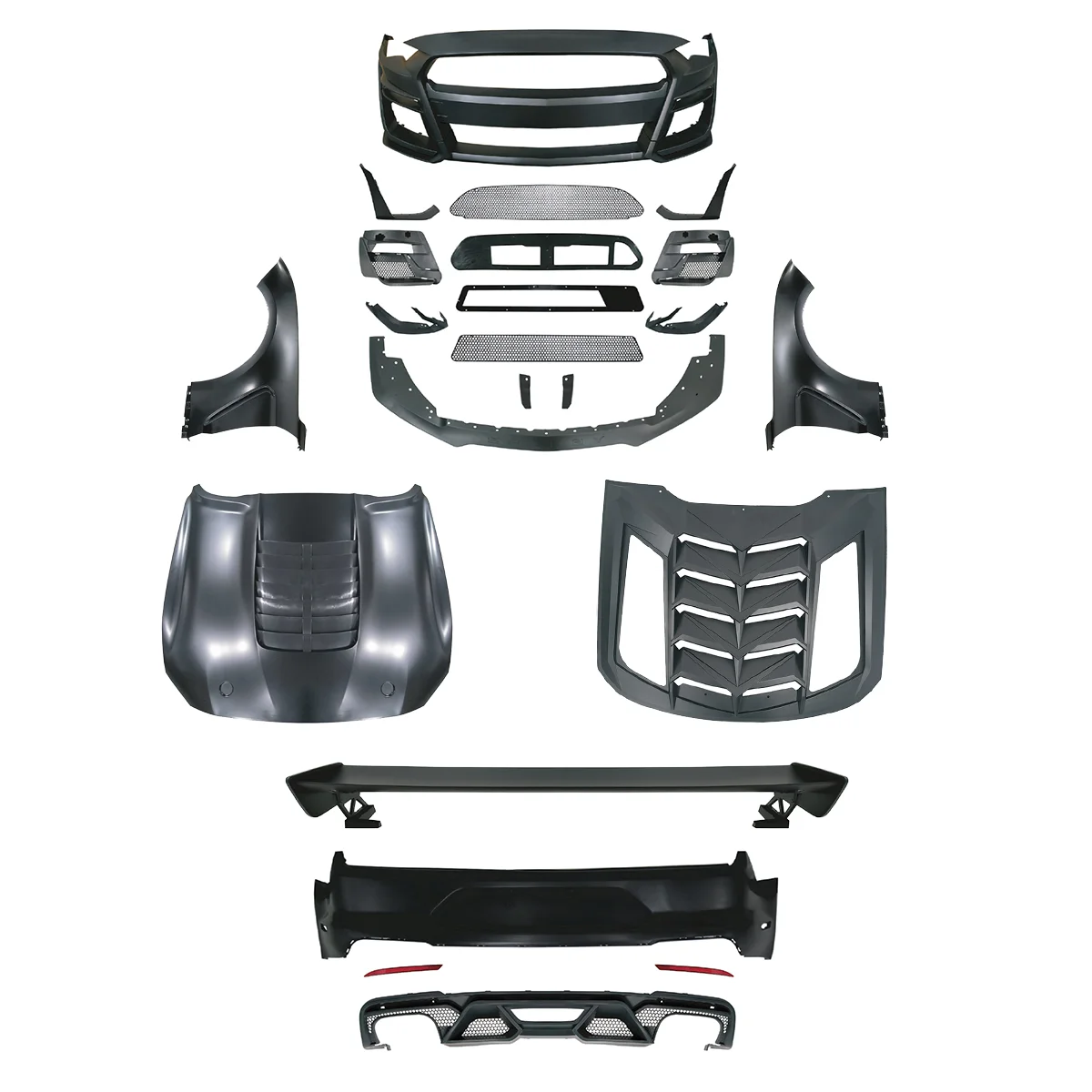 

Car Body Kits for Ford Mustang 2018-2022 Upgtade to GT500 Later Modification Full Car Parts Exterior Accessories