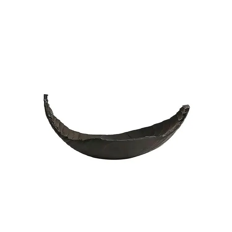 

DSA wabi sandy wind black fruit plate model room hotel living room coffee table desktop home decoration tray