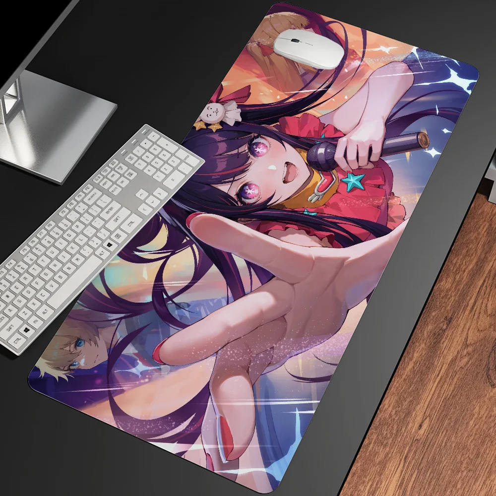 

Oshi No Ko Mousepad Large Gaming Mouse Pad LockEdge Thickened Computer Keyboard Table Desk Mat