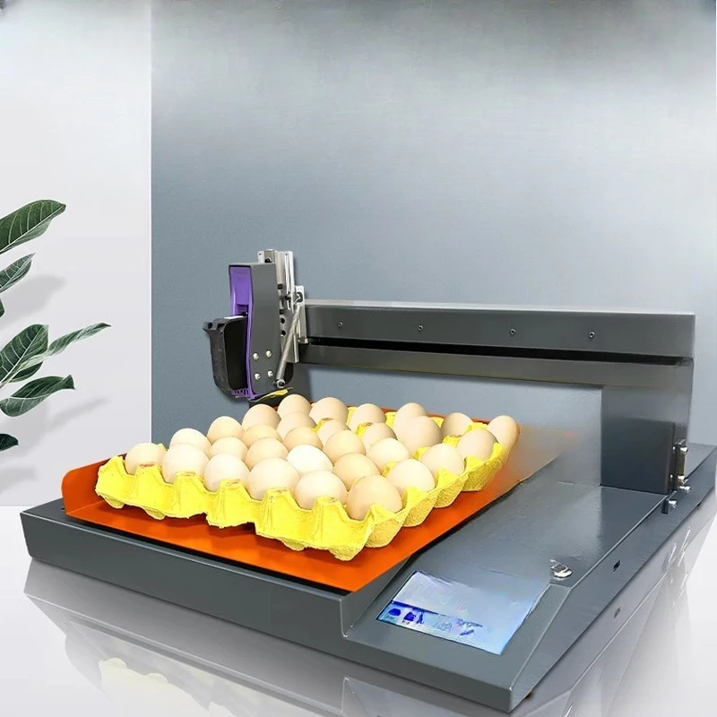 Automatic intelligent desktop egg coding machine QR code batch number coding machine