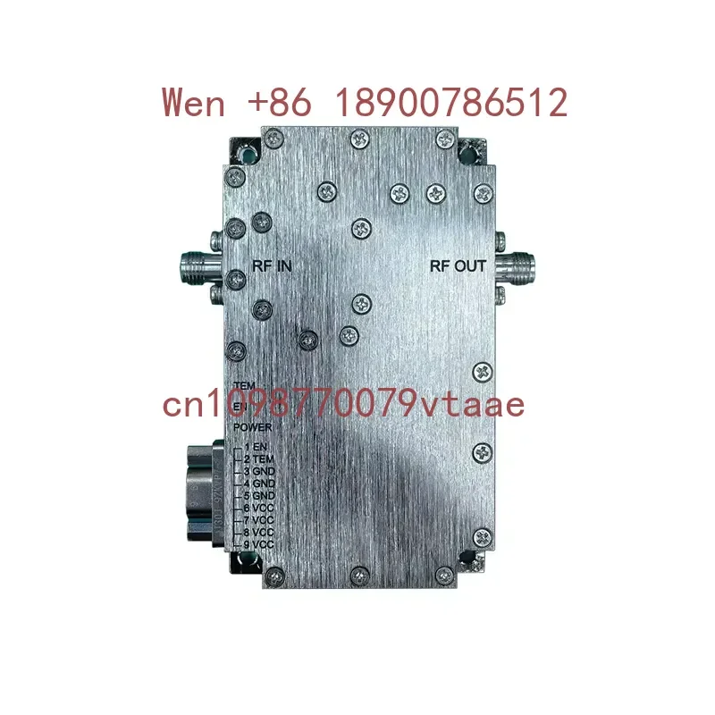 RFUWB 6GHz-18GHz 25W UWBPA6G18G-25W Broadband Solid State Power Amplifier (SSPA) 50dB Gain 28V 6A Screw Mounting