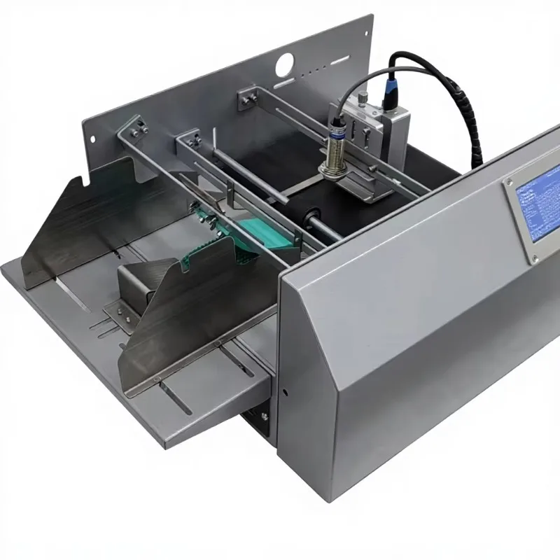 Tij Ink Jet Inkjet Printer With Small Card Paper Labels Plastic Bags Feeder Paging Machine