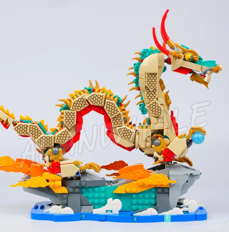 1171 個中国の伝統的な祭り縁起の良いドラゴン春旧正月 10112 ビルディングブロックおもちゃモデルと互換性あり