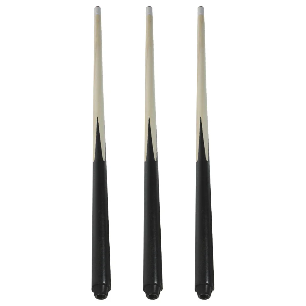 

3 Pcs Nine Ball Club Mini Pool Cue Child Checker Board Trouble Game Wooden Sticks