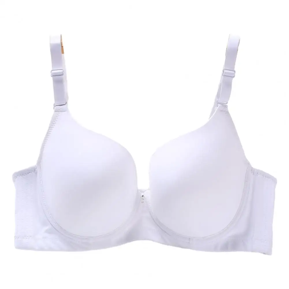 Reggiseno morbido e liscio Reggiseno dal design lucido Reggiseno push-up confortevole con spalline regolabili Chiusura posteriore per supporto imbottito da donna