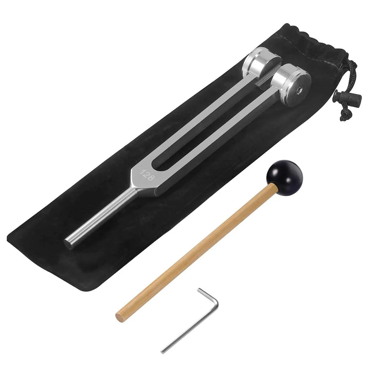 128 Hz Tuning Fork Set Weighted Bio-Acoustic Tuning Fork for Healing Chakra,Sound Therapy Reliever Stress