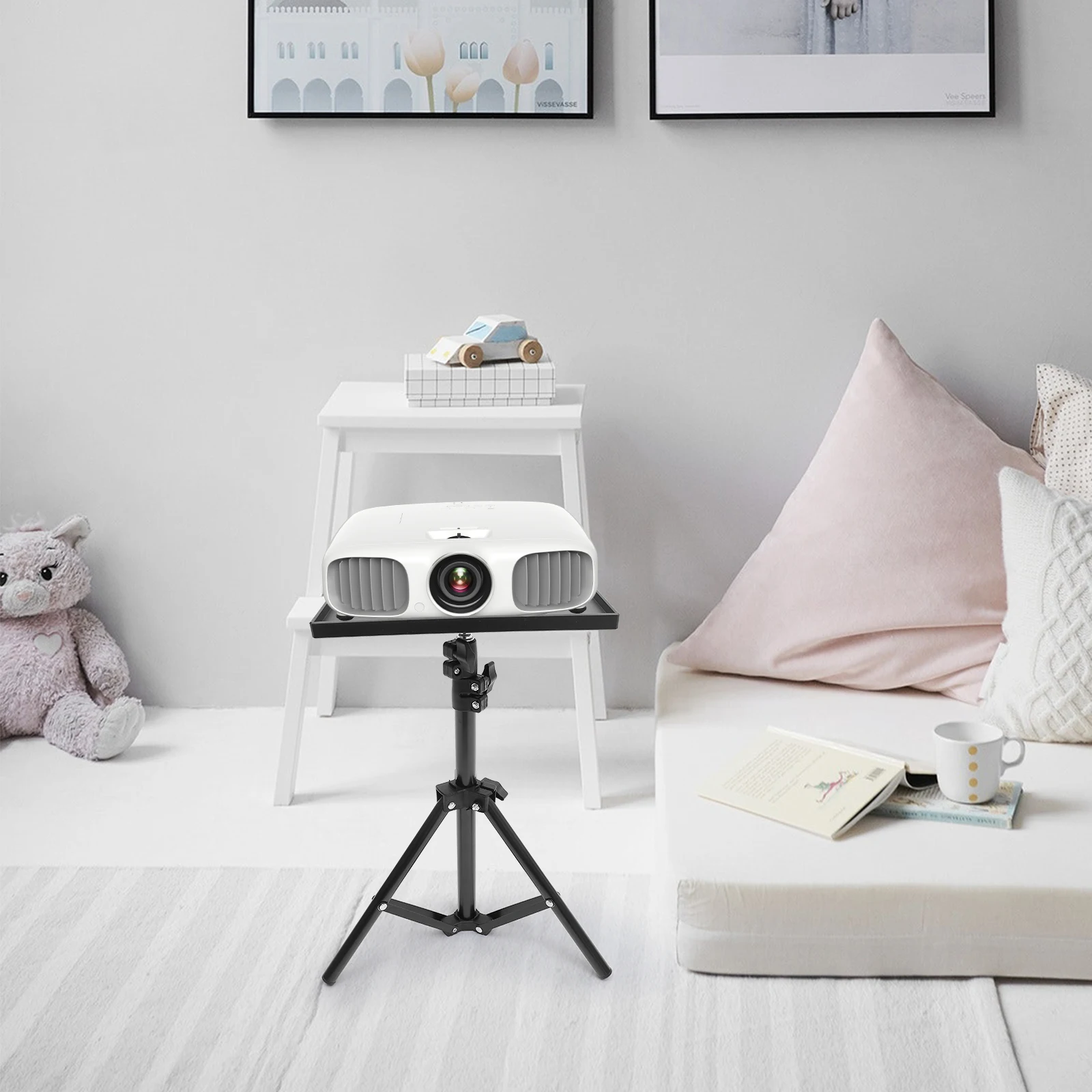 

Projector Laptop Stand T10 Small Tray 110cm Tripod Foldable Metal Business Meeting Stage Indoor Outdoor Adjustable