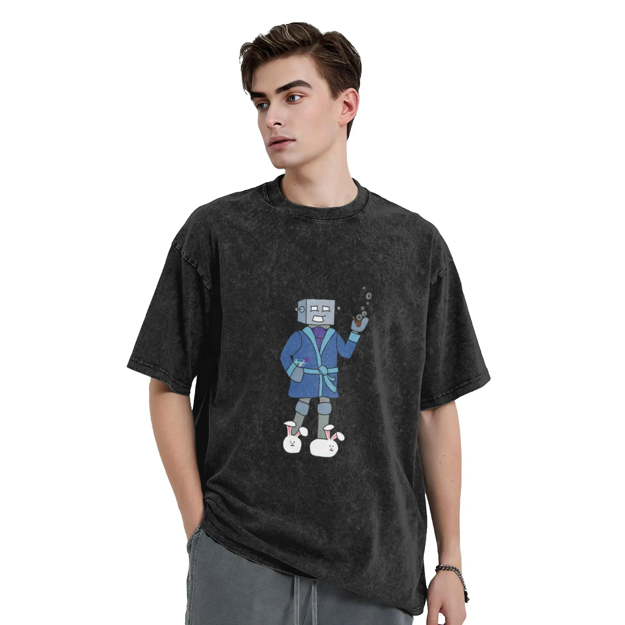 Robot of Leisure  Built for Leisure Classic Trendy A Vintage Oversized Cotton Unisex T-Shirts