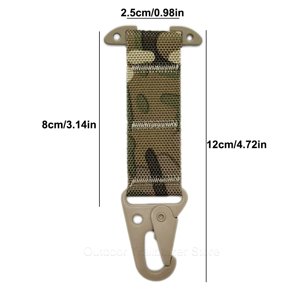 Taktische Clash Haken T-Mount Z-Schnalle Molle Gurtband Clip Olecranon Metall Outdoor Kummerbund Gürtel Jagd Weste Zubehör – Detail 8