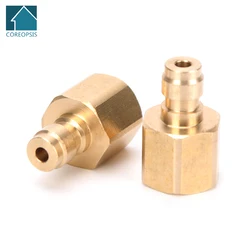 Raccords de connecteur de couremplaçant rapide en cuivre, adaptateur de remplissage d'air, prise de prise rapide, pompes à air, filetage M10x1, 8mm, 1/8 Béventuelles P, 1/8NPT, 2 pièces