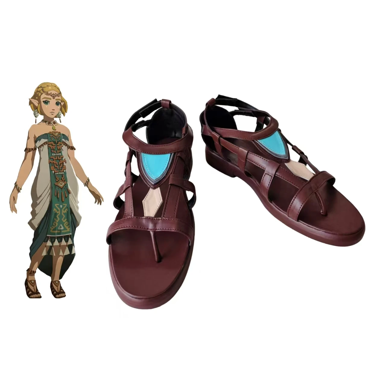 لعبة الأميرة أحذية امرأة زيلدا تأثيري أحذية الهالوين أنيمي #1