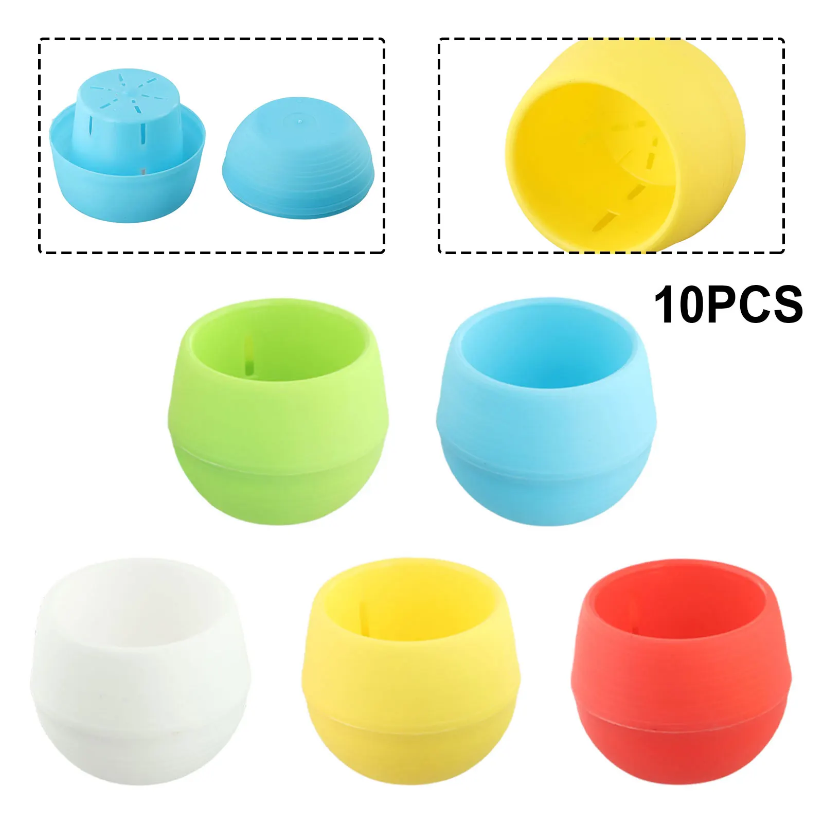 10 Pack For Mini Round Succulent Pots for Small Plants with Water Absorbing Design for Home Office Indoor Garden Decor