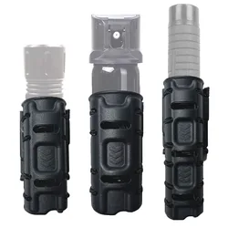 Spray Pouch Holder Flashlight Pouch Baton Holster Molle Belt Clip 360 Degree Rotation Self Defense Tool Holder