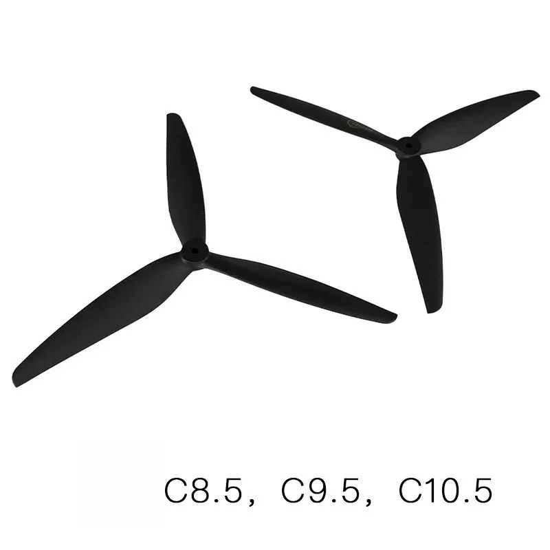 7.5/8.5/9.5/10.5 Inch FPV Drone Propeller High Stability Silent 3-Blade Replacement Prop for Aerial Shooting