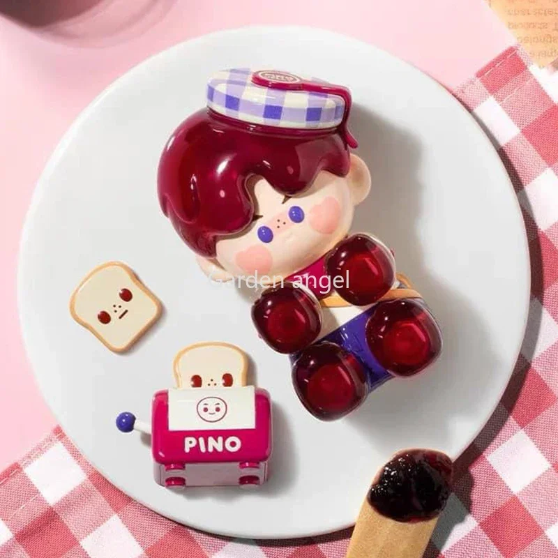 

POP MART Pino Raspberry Jam Elevator Handmade Collection Figurine Model Anime Action Figure Toys Kawaii Doll Mystery Box