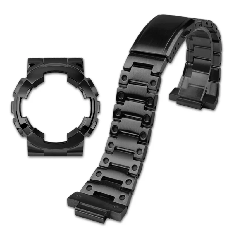 GA100/GA110/GA120 Mod Kit Stainless steel watch case watch band for Casio GA-110 G-SHOCK GA-100 ga120 men case strap bracelet