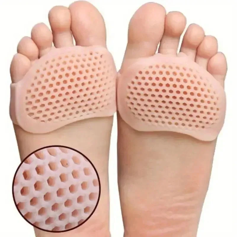 2-6pcs Silicone Metatarsal Pads, Toe Separation Foot Pads, Orthopedic Foot Massage Insoles, Forefoot Socks, Foot Care Tools