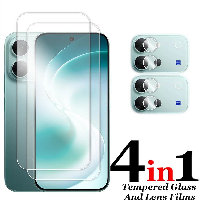 For Vivo V80 5G Glass 6.59 inch Full Glue Transparent Screen Protector For Vivo V80 Tempered Glass For Vivo V80 Lens Film