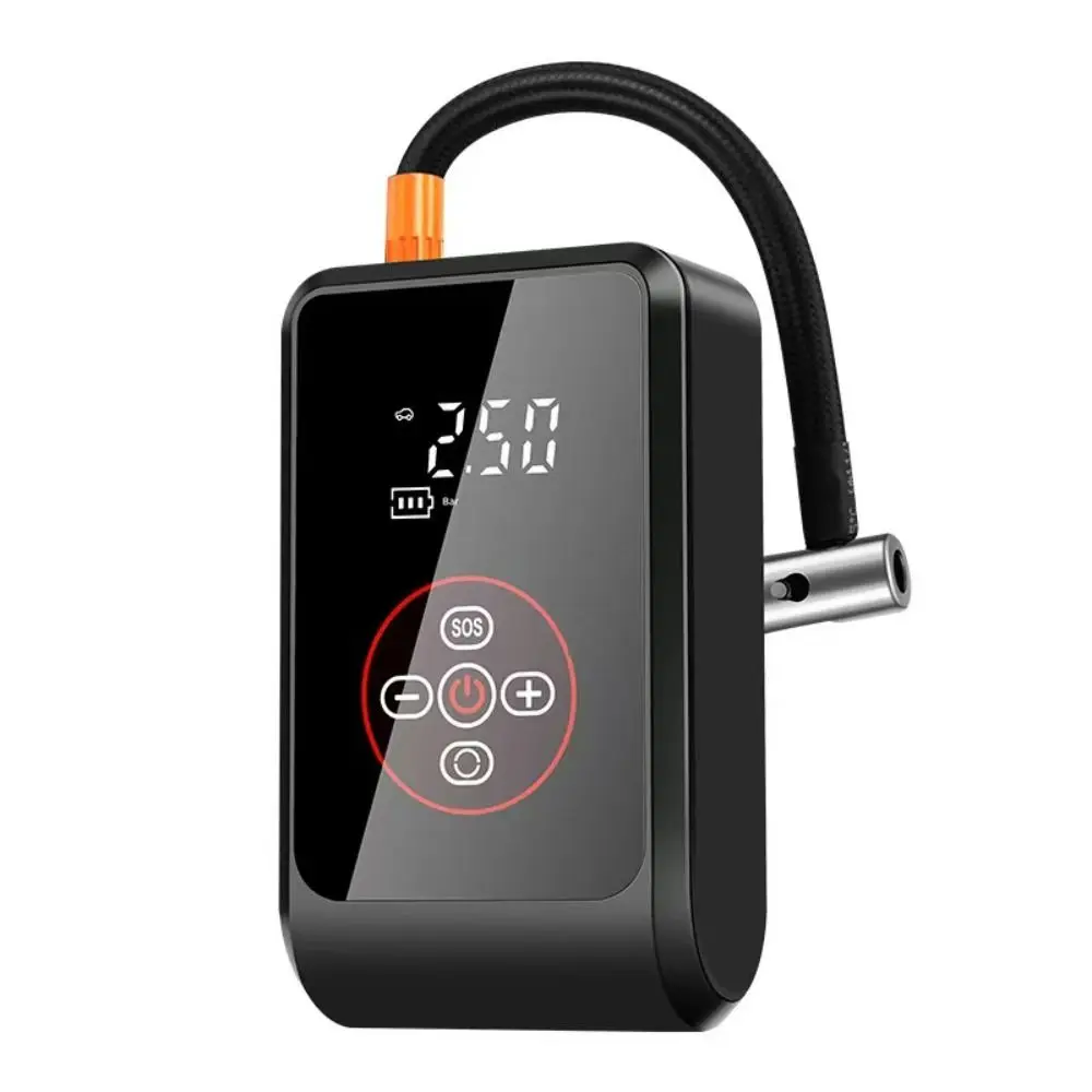 

Новый перезаряжаемый электрический воздушный насос с LED-дисплеем, портативный, для подкачки шин автомобиля и мотоцикла, с возможностью подзарядки.