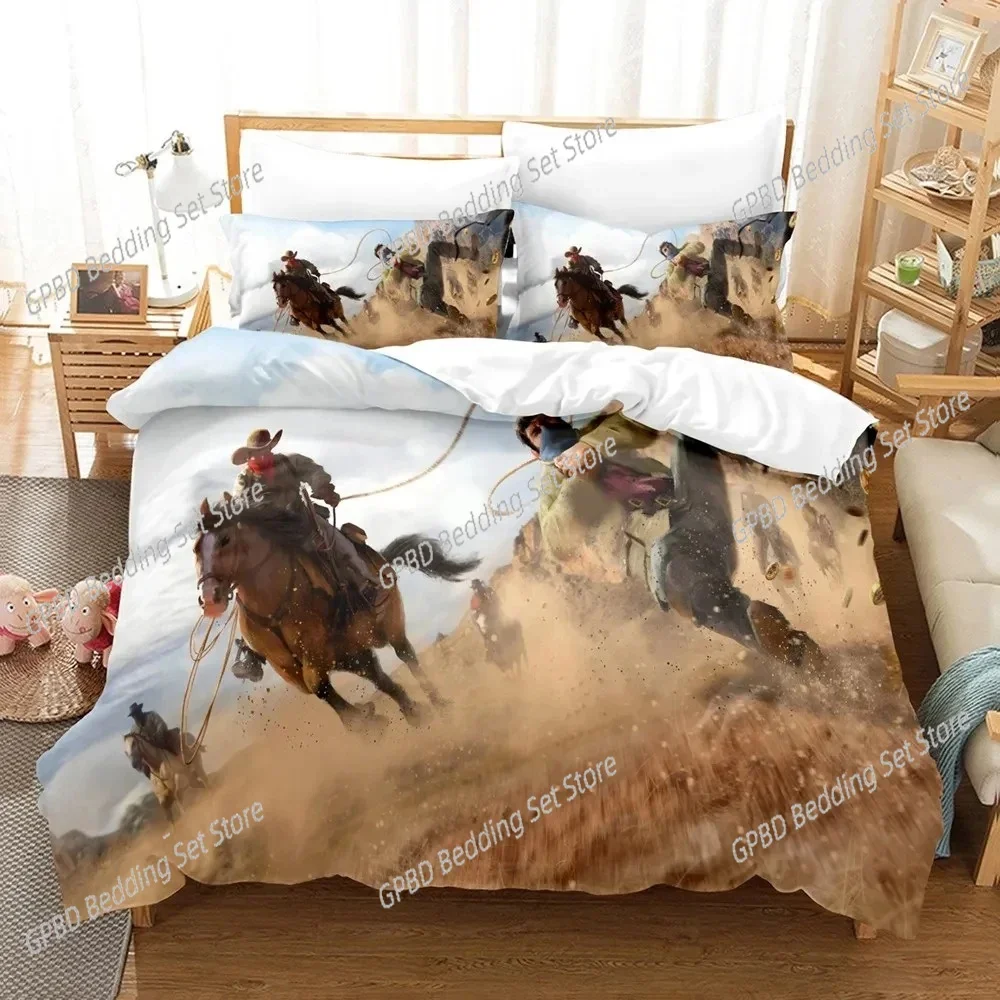 Game Red Dead Redemption Bedding Set 3D Printed Suitable for Bedroom Duvet Cover Set With Pillowcases Kids Home Textile