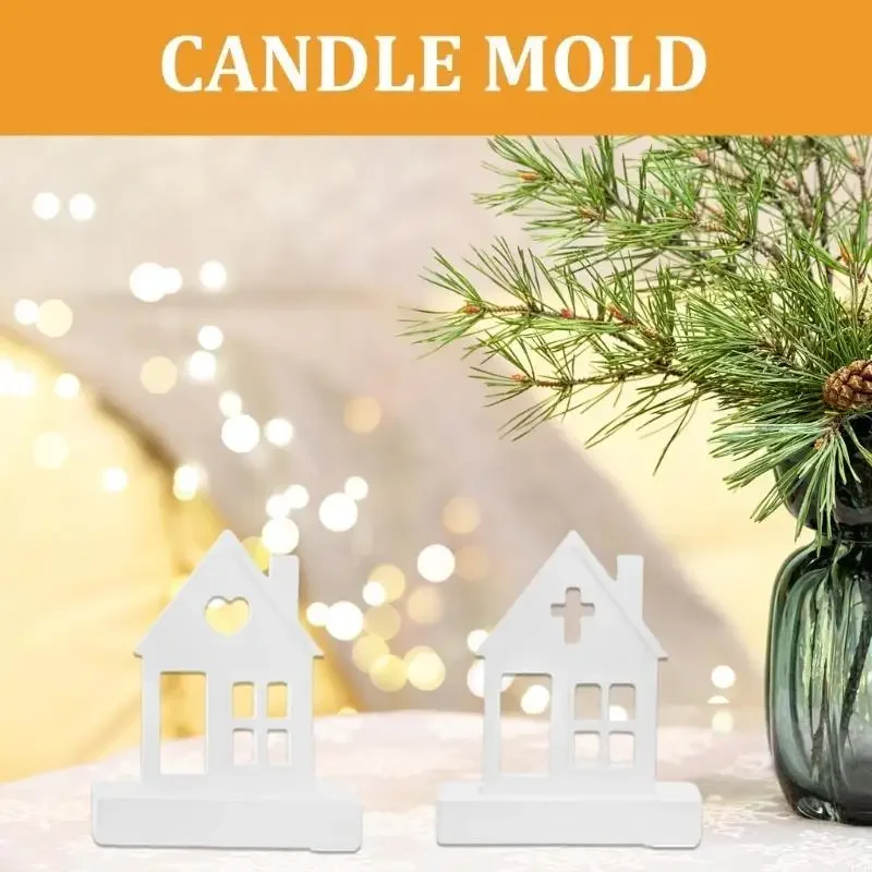 

House Shaped Baking Molds for Making Chocolate, Cake Fondant Decoration Mousses Cake, Epoxy Resin Project M4YD