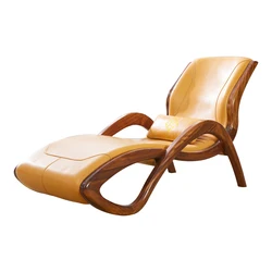 Imported Wood Solid Wood Modern European Leather Leisure