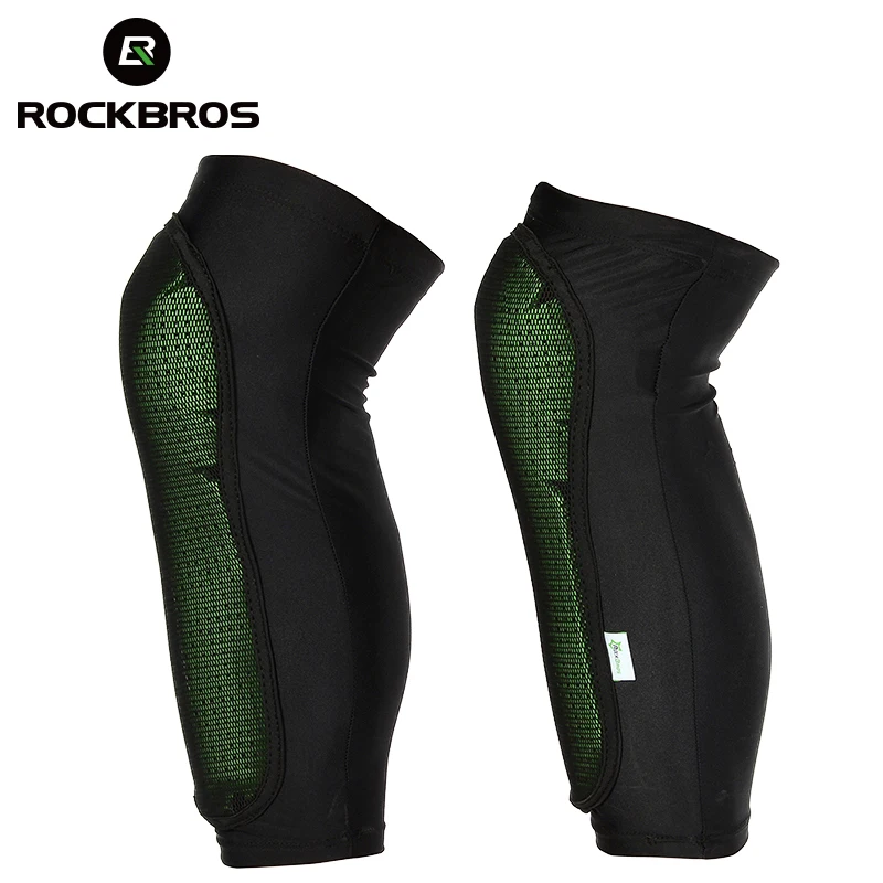 ROCKBROS pelindung lutut sepeda gunung, pelindung lutut pit MTB pemanasan kaki olahraga bantalan lutut mendaki sepak bola berkemah Legging lengan kaki