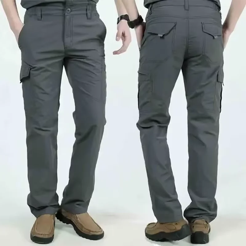 Sommer Lässige Leichte Armee Militär Lange Hosen Männlichen Wasserdichte Quick Dry Cargo Camping Overalls Atmungsaktive Taktische Hosen – Detail 4