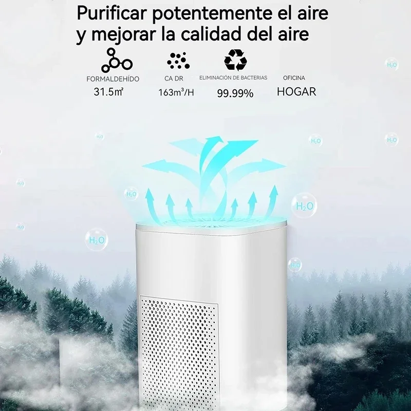 Xiaomi Youpin Air Purifier HEPA Double Filter System Negative Ion Remove Formaldehyde PM2.5 Smoke Odor Mini Protable Air Cleaner