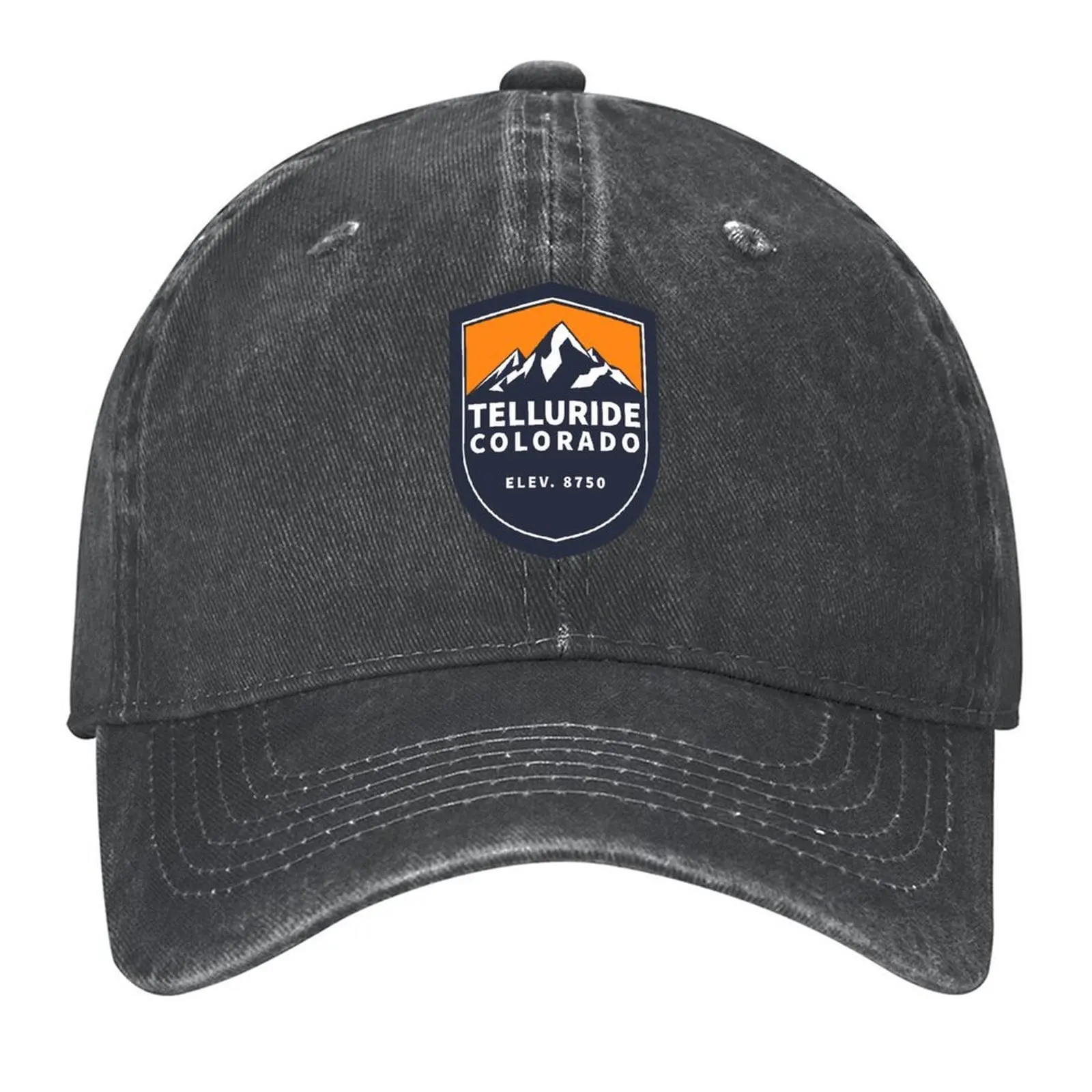 

Telluride Colorado Vintage Retro Travel Hiking, Snowboarding Adventure Skiing Mountain Baseball Cap Hat men Man Women's